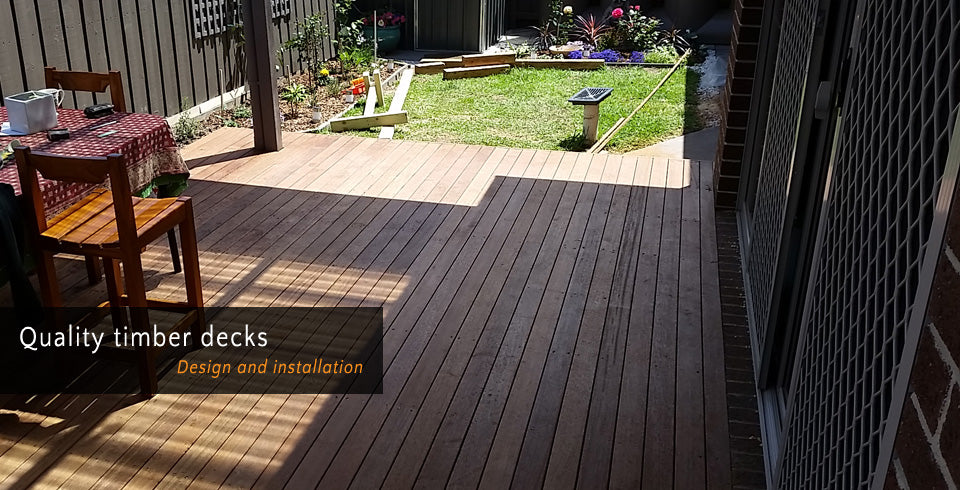 Quality timber decks - Design and installation